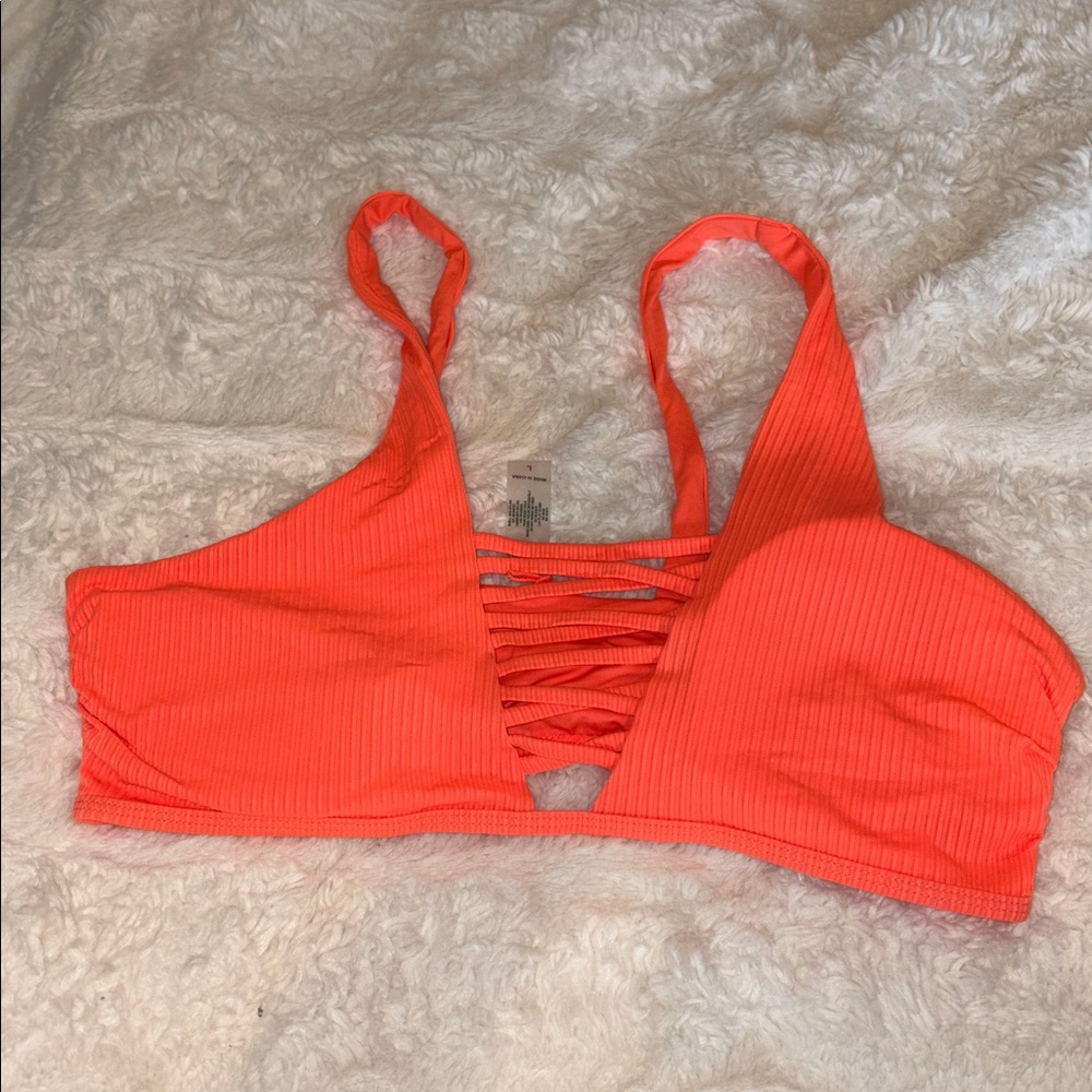 Tinibikini coral bathing suit top size large​​​​​​​​